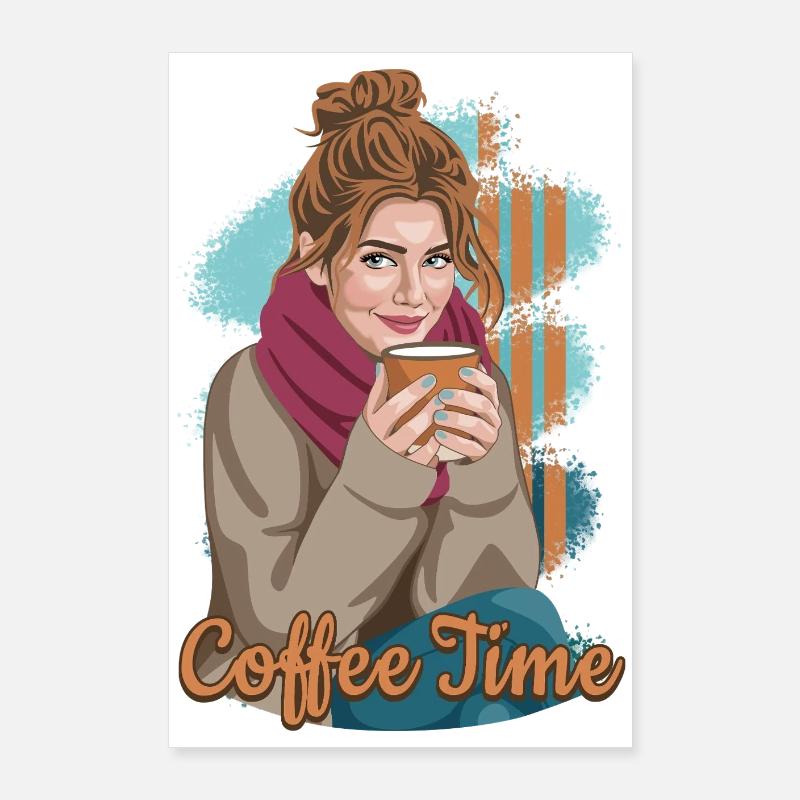L’heure du café Poster 60 x 90 cm