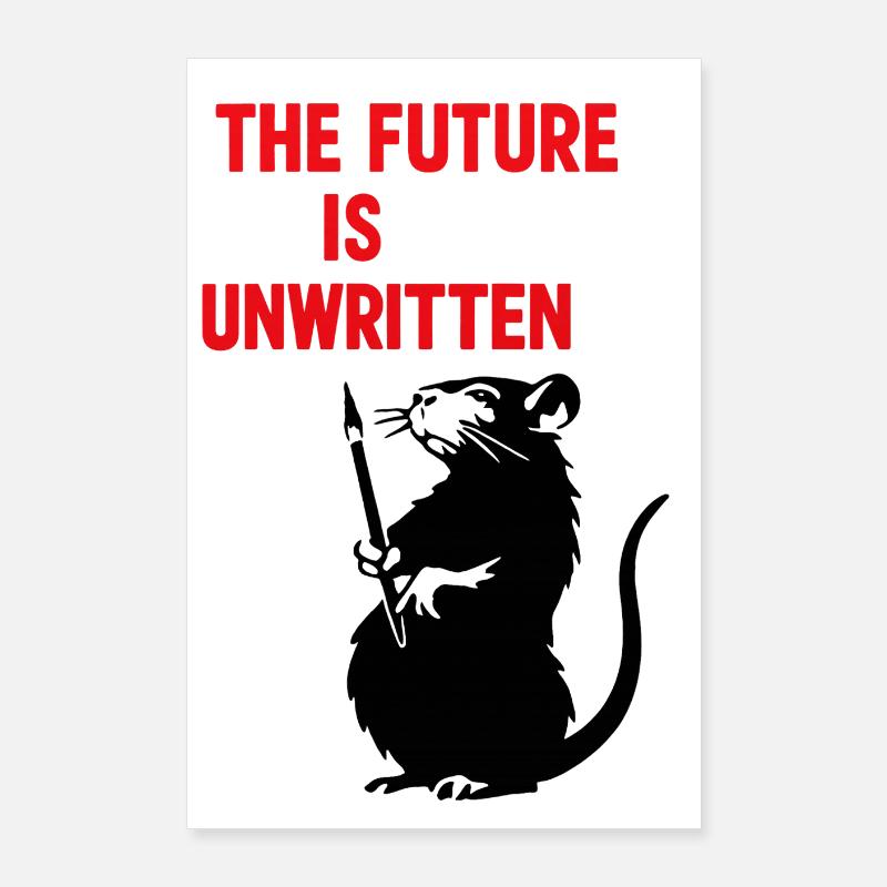 Avenir non décrit | Le rat philosophe Poster 60 x 90 cm