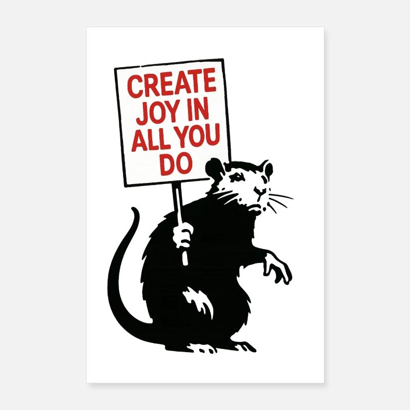 La joie dans tout ce que vous faites Poster 60 x 90 cm