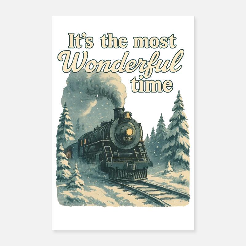 Polar Express de Noël Poster 60 x 90 cm