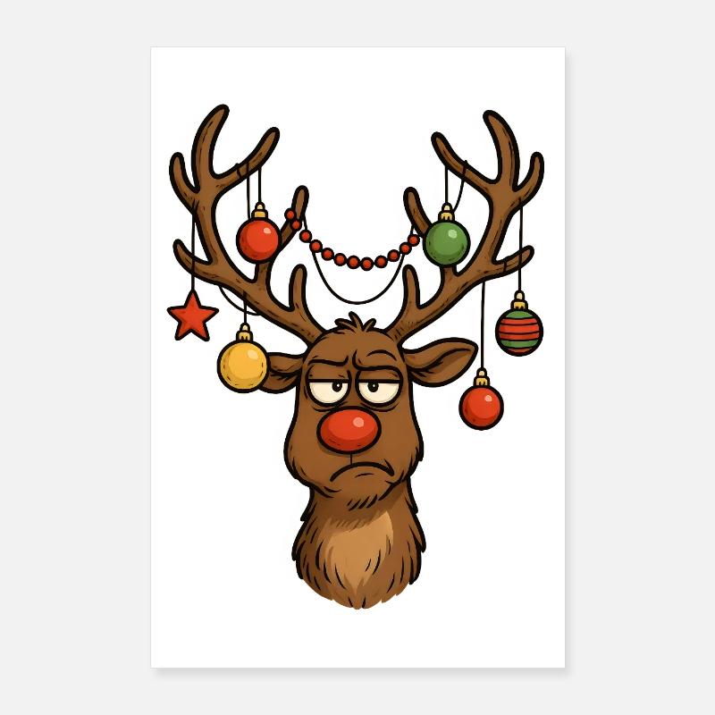 Hirsch Rudolph Joyeux Noël Poster 60 x 90 cm