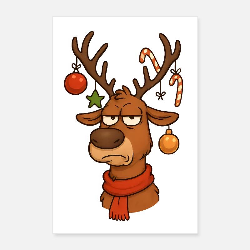 Hirsch Rudolph Joyeux Noël Poster 60 x 90 cm