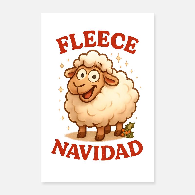 Navidad de toison Poster 60 x 90 cm