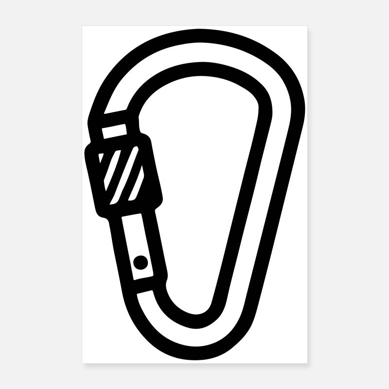 Escalade du symbole du mouston Poster 60 x 90 cm