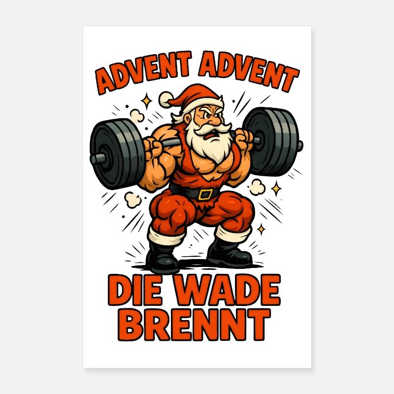 Advent Advent the calf burns Poster 24" x 35" (60x90 cm)