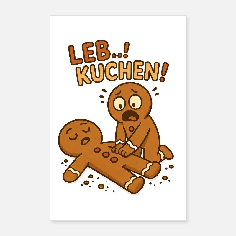 Gingerbread Christmas Poster 24" x 35" (60x90 cm)