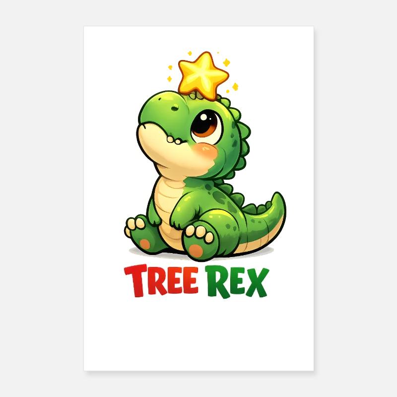 Tree Rex Dino T Rex Poster 60x90 cm