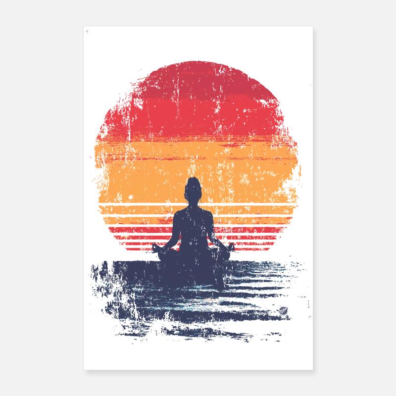 Sunset Meditation Poster 24" x 35" (60x90 cm)
