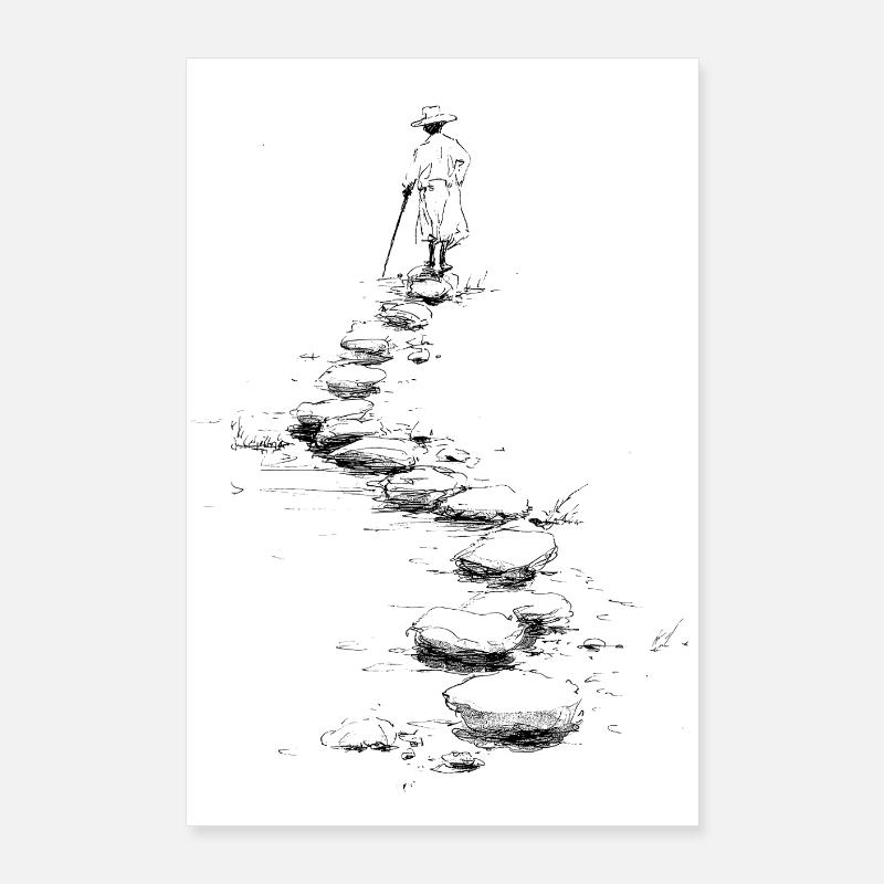 walk the path Poster 60x90 cm