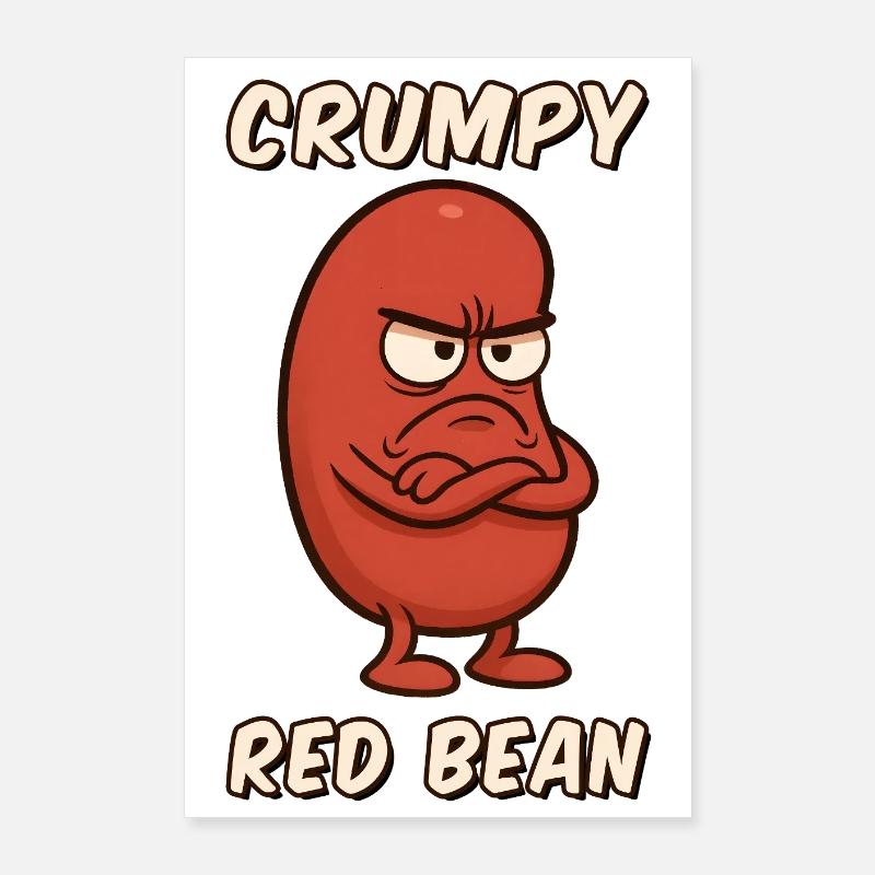 Grim Red Bean Figurine Poster 24" x 35" (60x90 cm)
