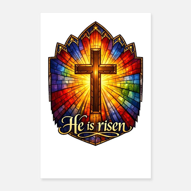He is risen Poster 60x90 cm