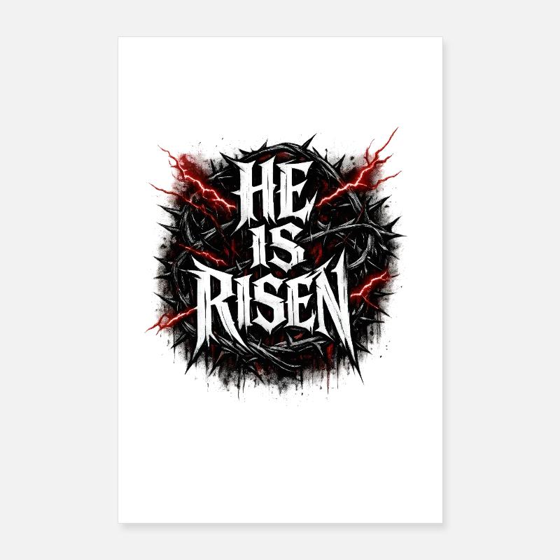 he is risen  Poster 60x90 cm