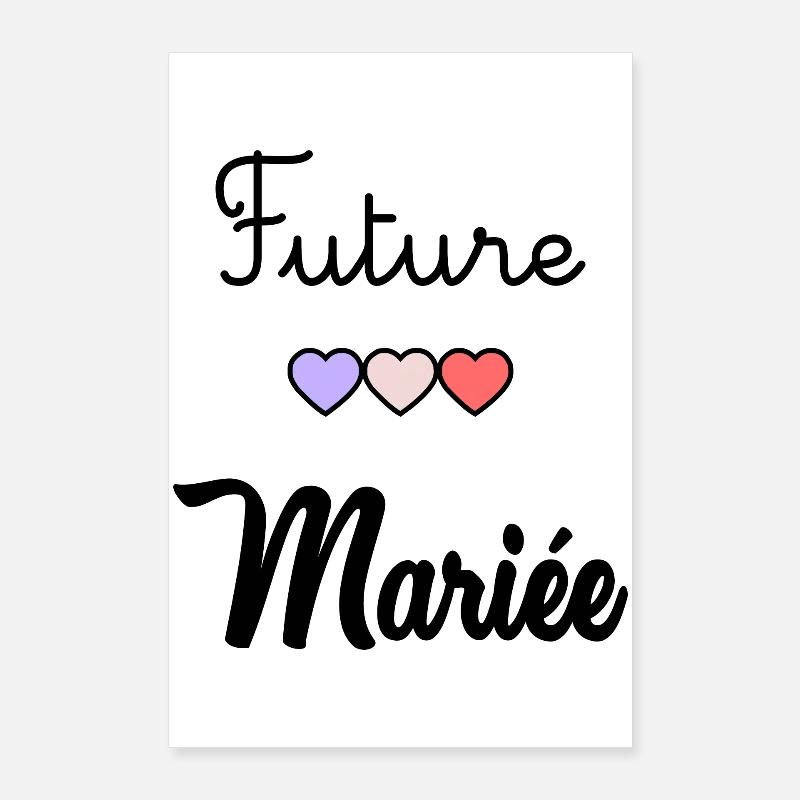 FUTURE MARIEE. EVJF Poster 60 x 90 cm