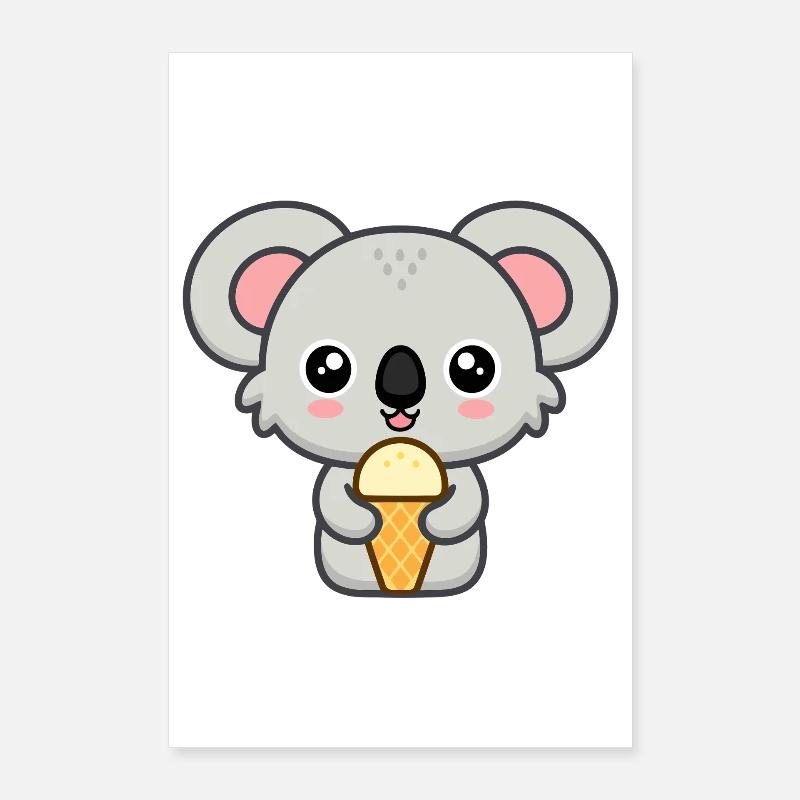Gourmet-Koala-Eis Poster 60x90 cm