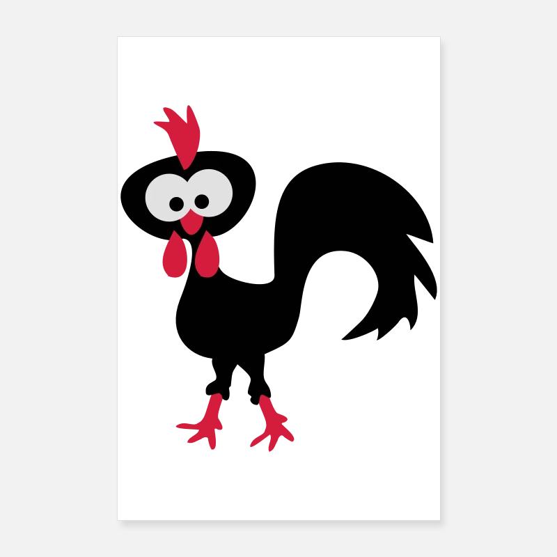 rooster Poster 24" x 35" (60x90 cm)