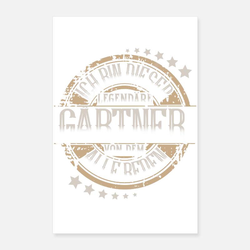 Gärtner Poster 60x90 cm