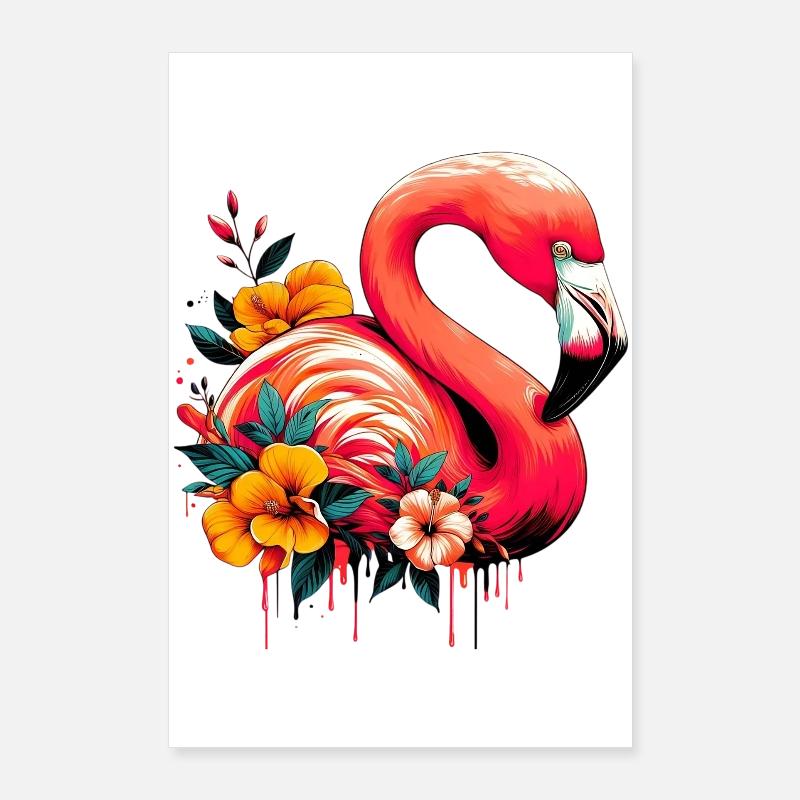Flamingo Poster 60x90 cm