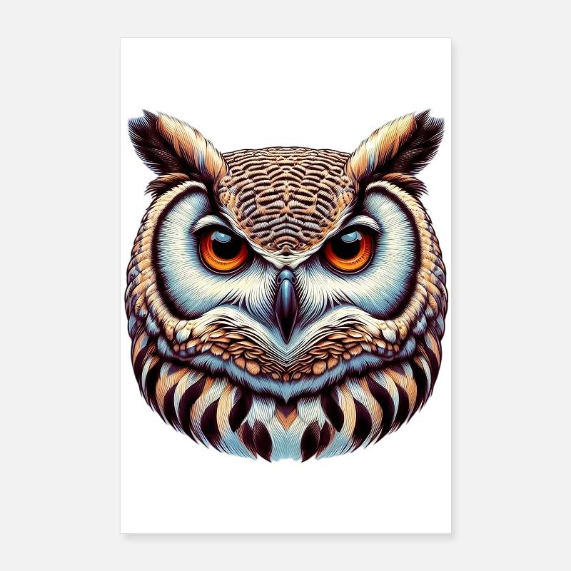 Eule Poster 60x90 cm