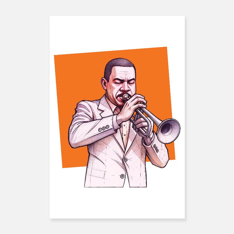 TROMPETER #1 – Klang & Bild Poster 60x90 cm