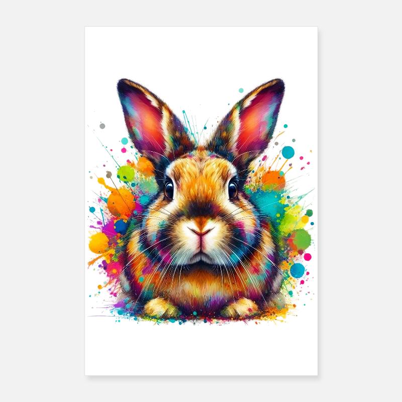 Rabbit Poster 24" x 35" (60x90 cm)