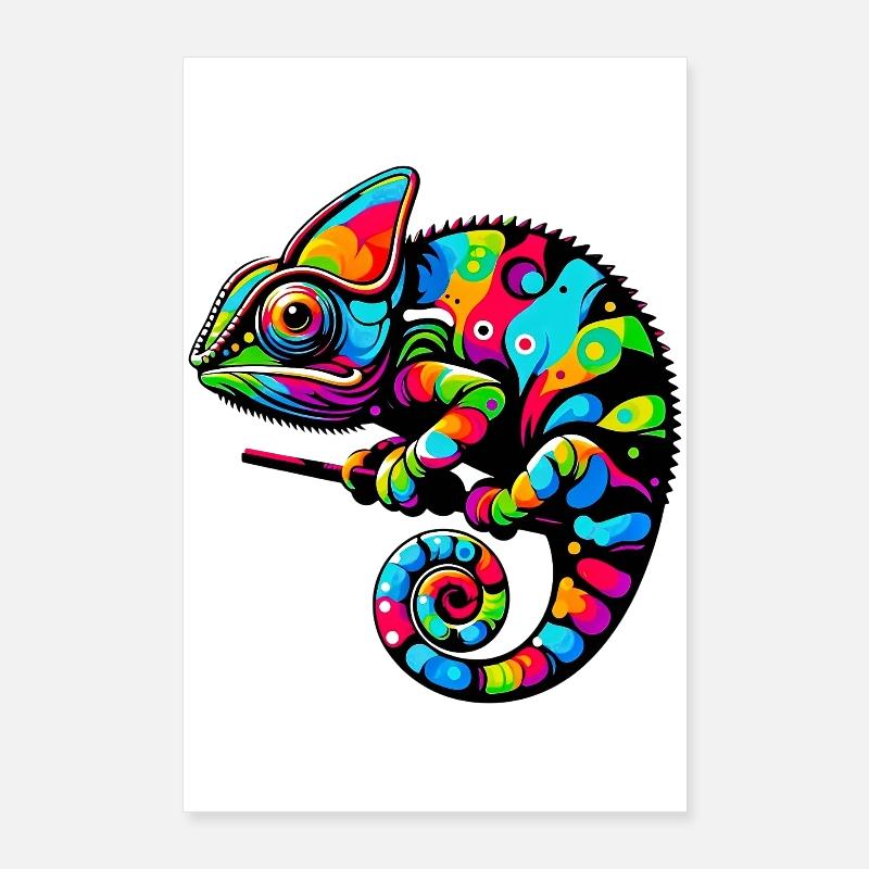 Caméléon Poster 60 x 90 cm