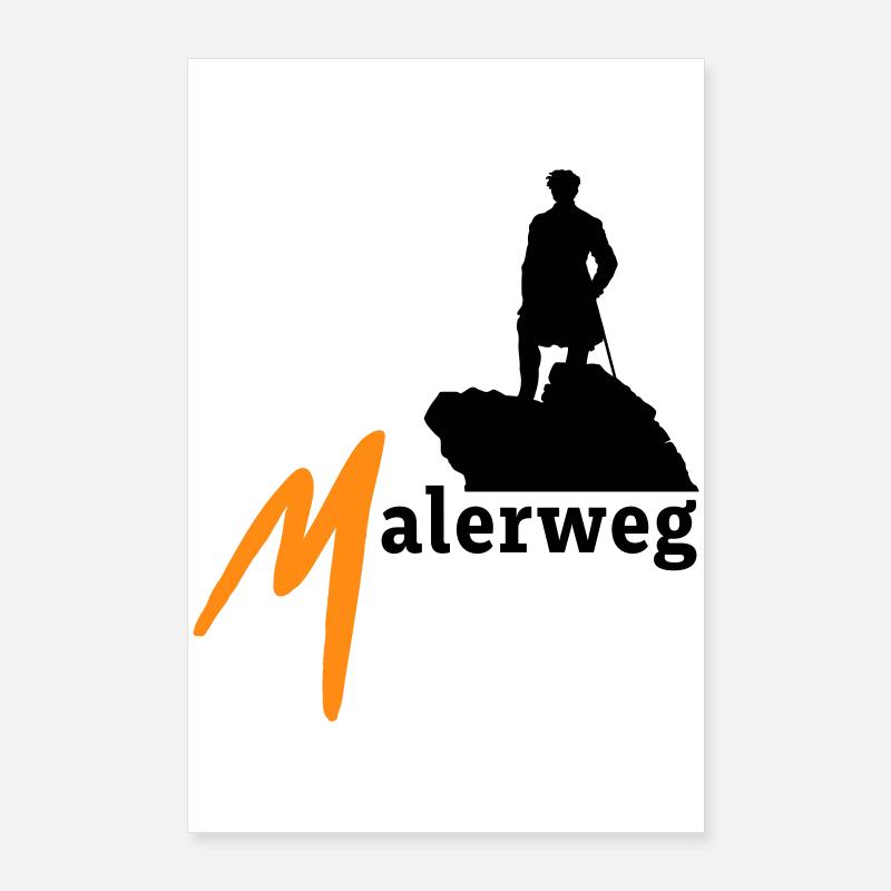 Malerweg, Elbe, Grès, Suisse saxonne Poster 60 x 90 cm