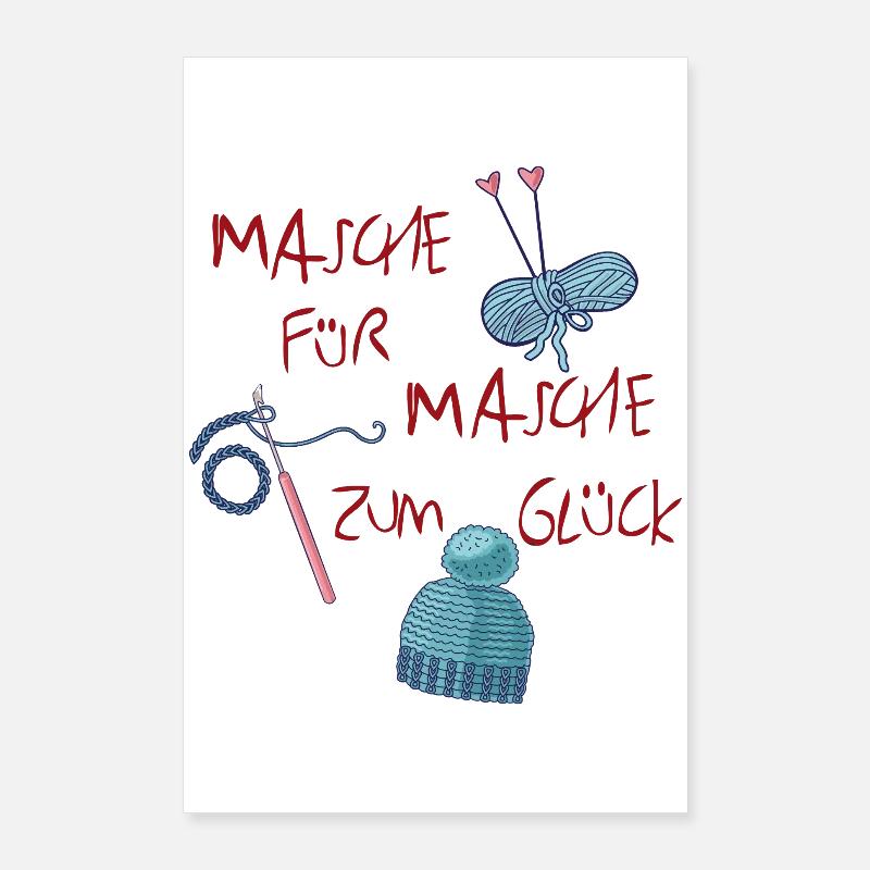 Point par point vers le bonheur Poster 60 x 90 cm