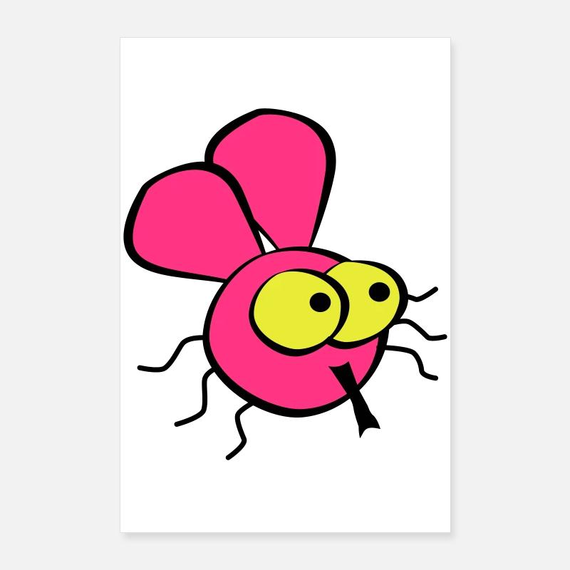 Fliege Poster 60x90 cm