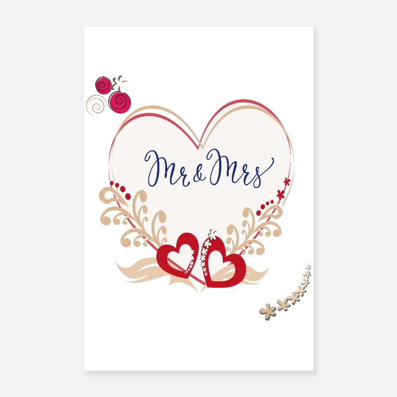 Wedding Married Poster 24" x 35" (60x90 cm)