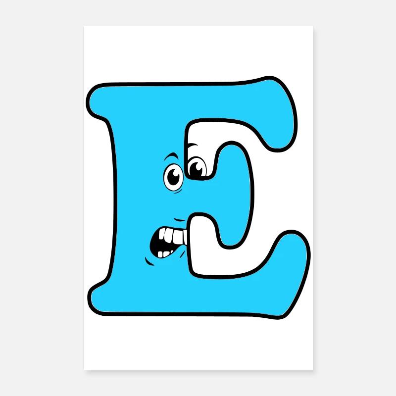 E Poster 24" x 35" (60x90 cm)