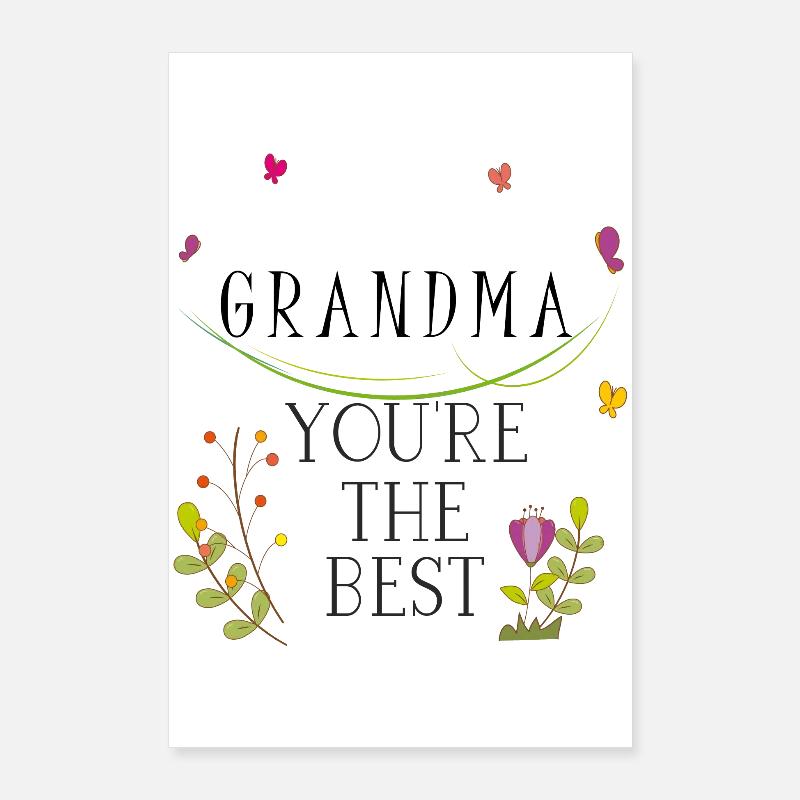 Grandma, Oma, Grossmutter Poster 60x90 cm