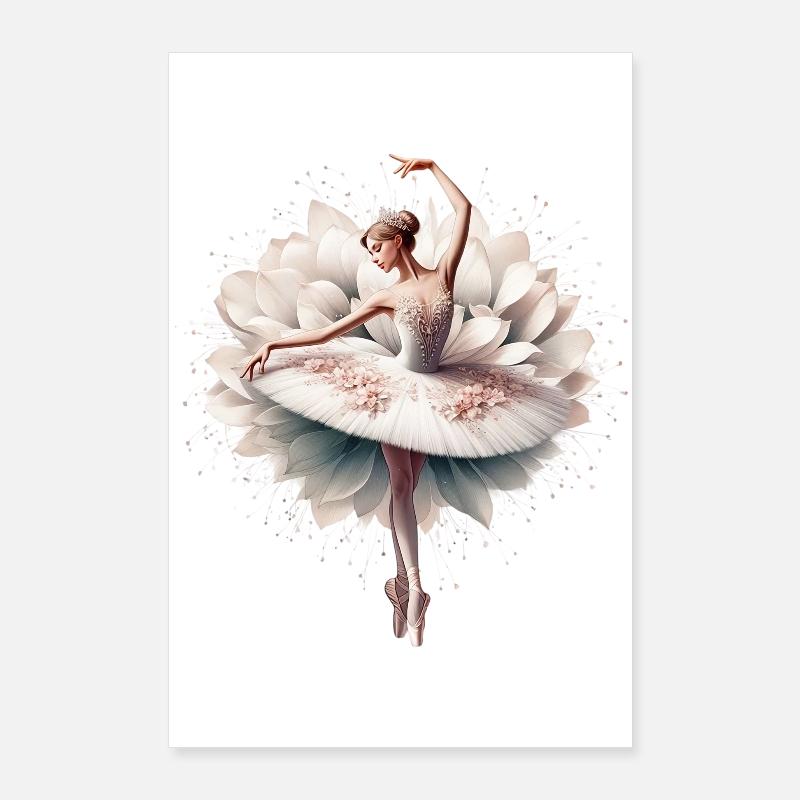 Ballet dancer with tutu Poster 24" x 35" (60x90 cm)
