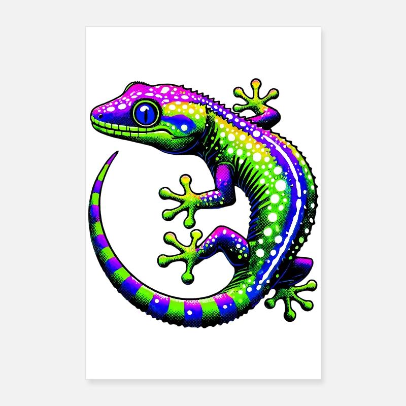 Gecko Poster 60 x 90 cm