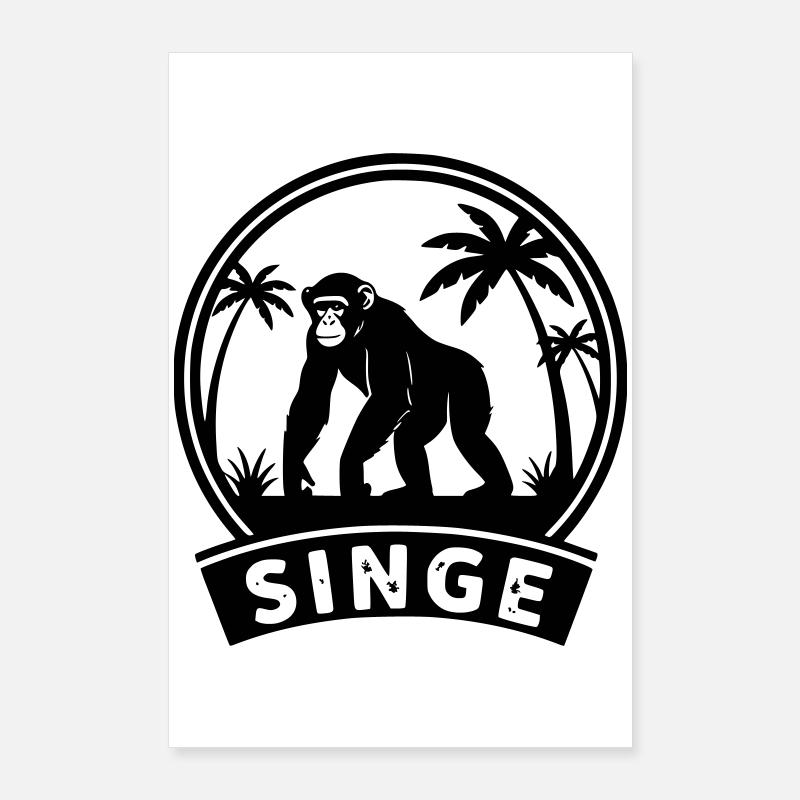 Affe Poster 60x90 cm