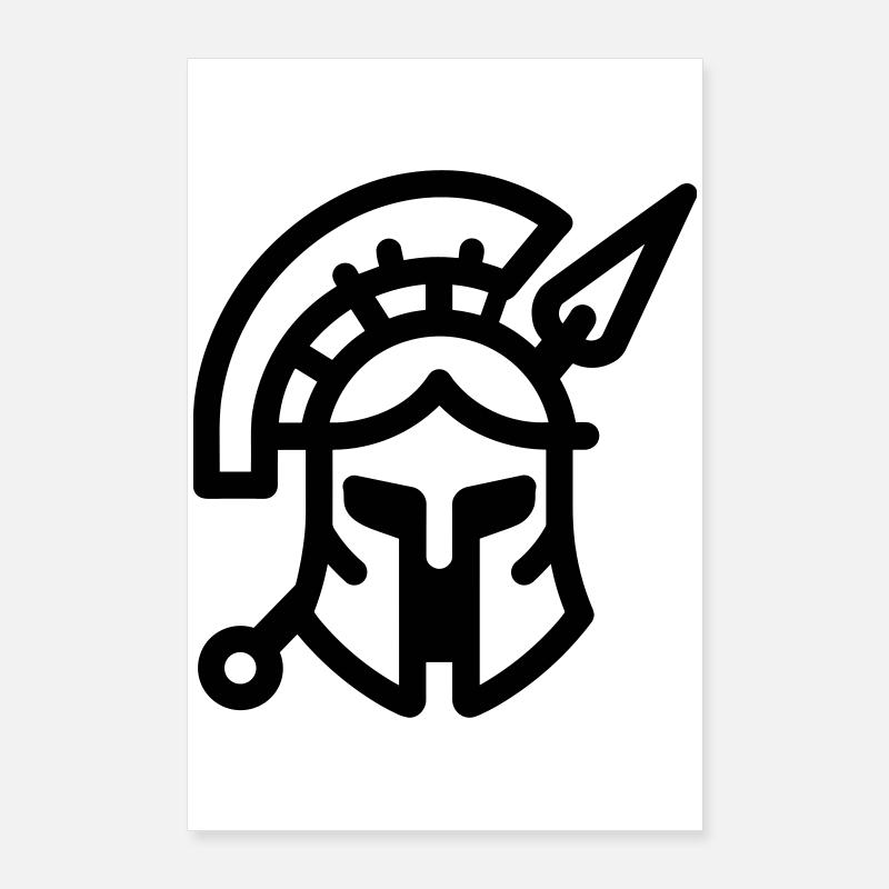 Spartanisch Poster 60x90 cm
