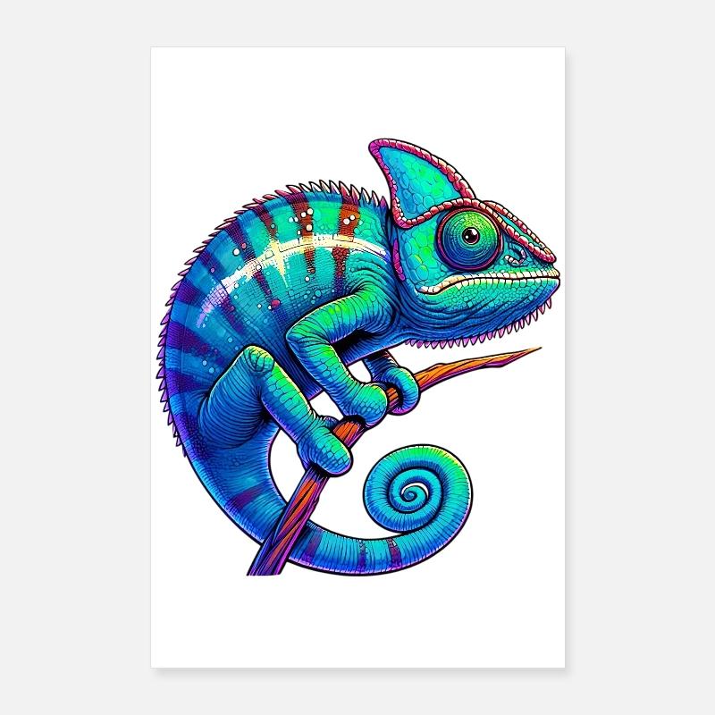 Caméléon Poster 60 x 90 cm