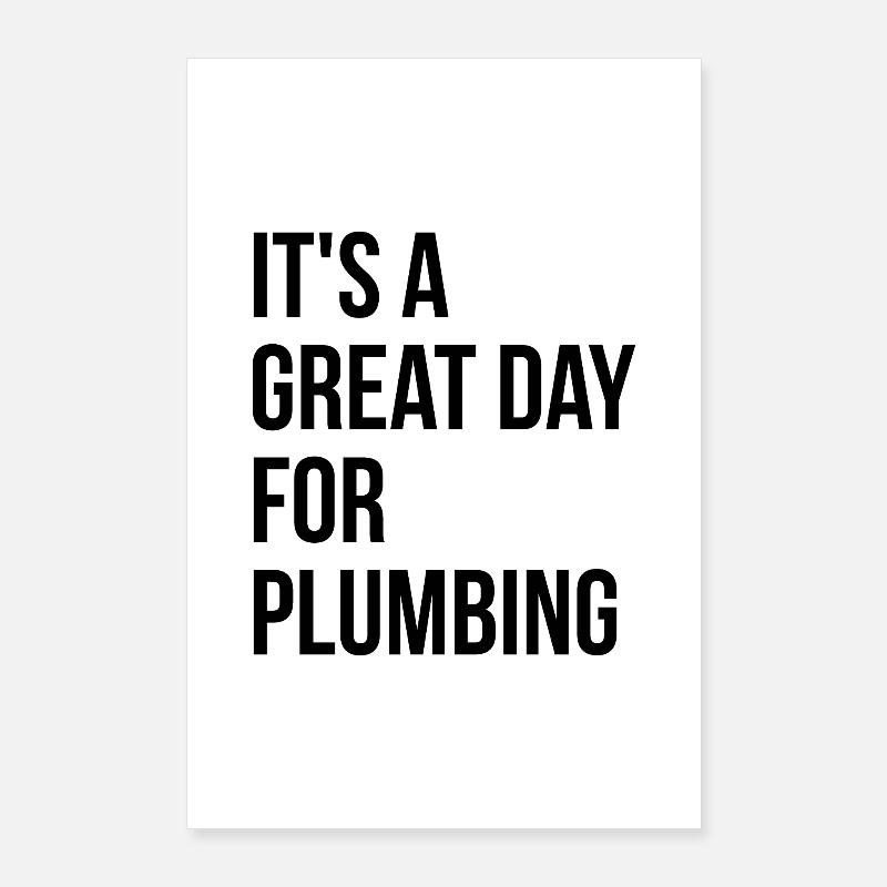 plombier Poster 60 x 90 cm