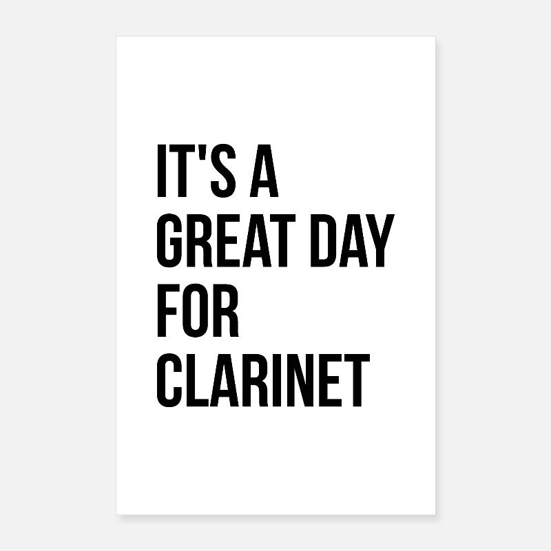 Klarinette Poster 60x90 cm