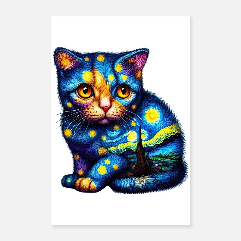 Katze Poster 60x90 cm