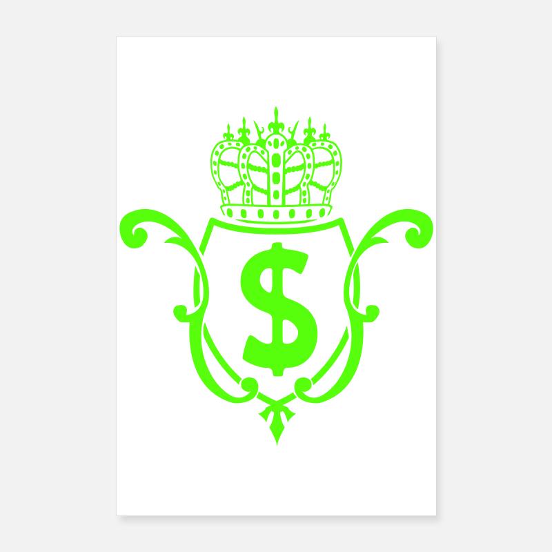 Crown Dollar Emblem Poster 24" x 35" (60x90 cm)