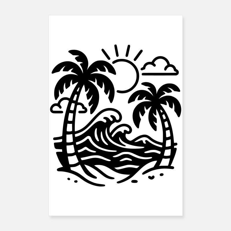 Vacances Poster 60 x 90 cm