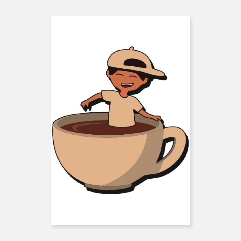 Cup Buddy Coffee Splash Poster 24" x 35" (60x90 cm)