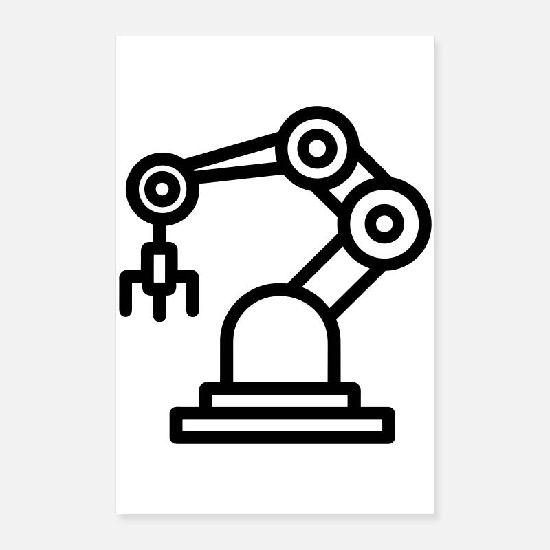 bras robotique Poster 60 x 90 cm