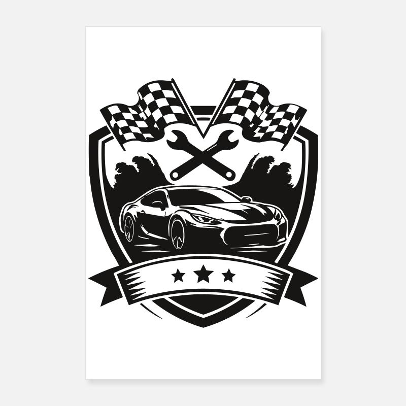 Auto KFZ Shield Logo Poster 60x90 cm
