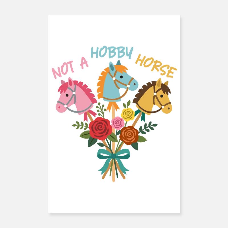 Hobby Horsing Blumenstrauß Poster 60x90 cm