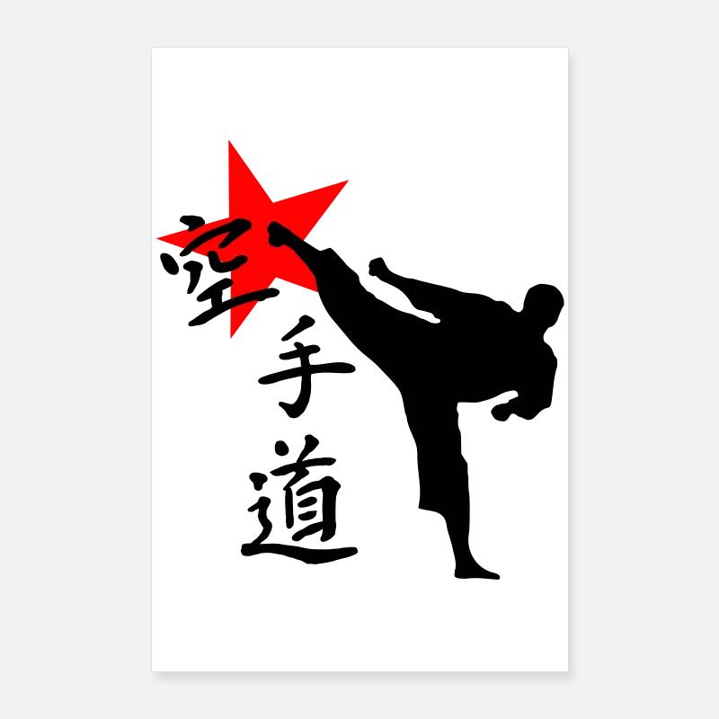Karate Kick Yokogeri Poster 60x90 cm