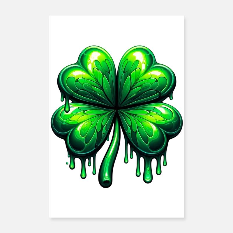 Four-leaf clover Poster 24" x 35" (60x90 cm)