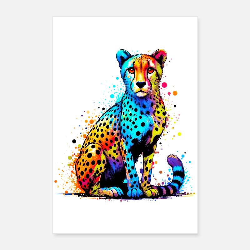 Guépard Poster 60 x 90 cm