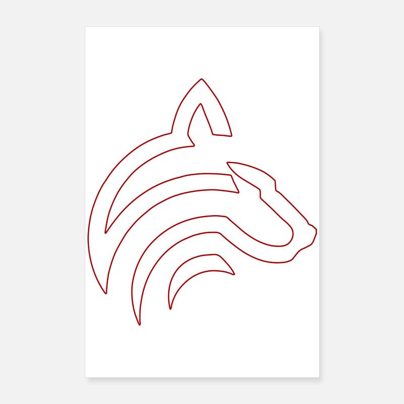 Wolf Poster 24" x 35" (60x90 cm)