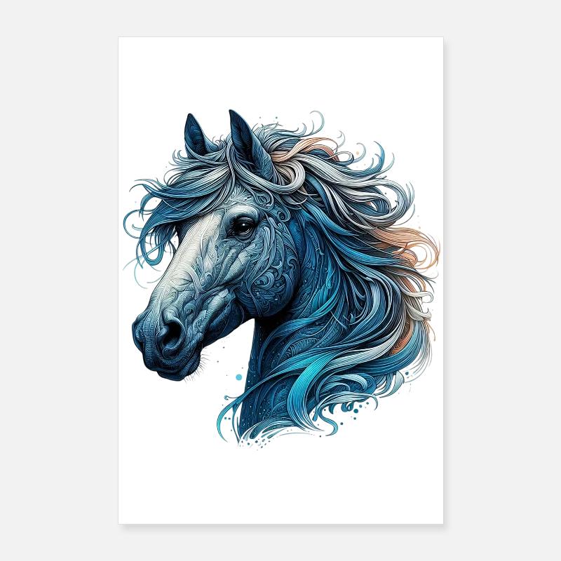 Pferd Poster 60x90 cm